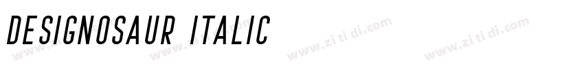 Designosaur Italic字体转换